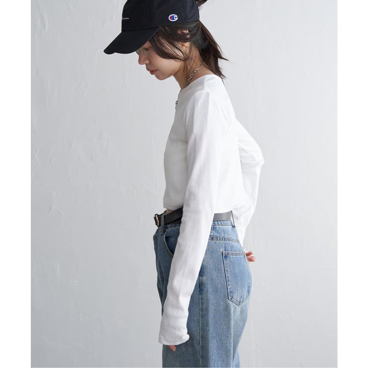 テレコハーフジップクロップドプルオーバー | VENCE share style【WOMEN】 | 詳細画像11 