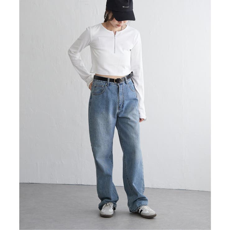 テレコハーフジップクロップドプルオーバー | VENCE share style【WOMEN】 | 詳細画像13 