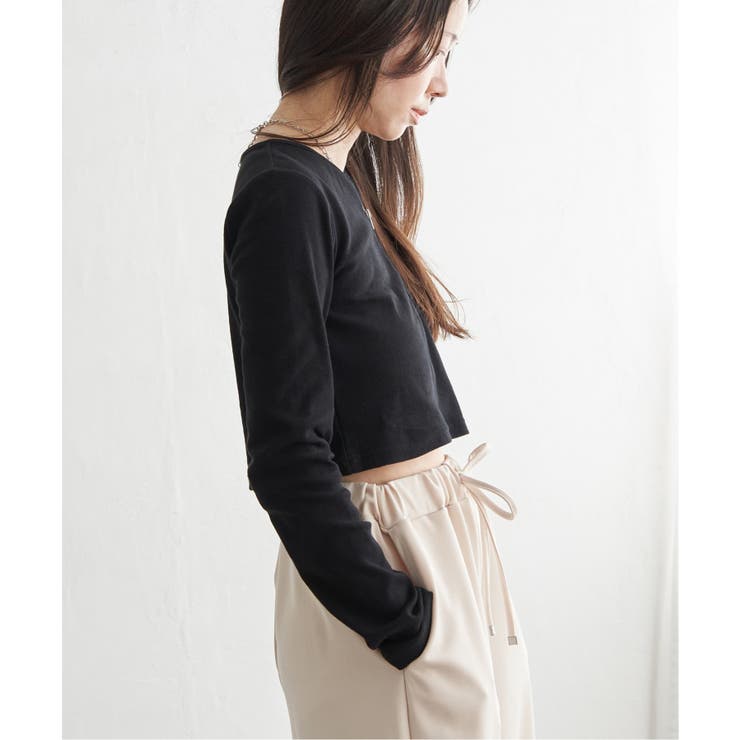 テレコハーフジップクロップドプルオーバー | VENCE share style【WOMEN】 | 詳細画像21 