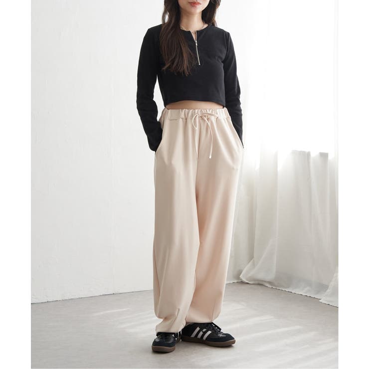 テレコハーフジップクロップドプルオーバー | VENCE share style【WOMEN】 | 詳細画像22 