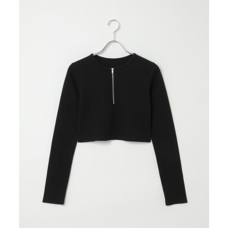 テレコハーフジップクロップドプルオーバー | VENCE share style【WOMEN】 | 詳細画像29 