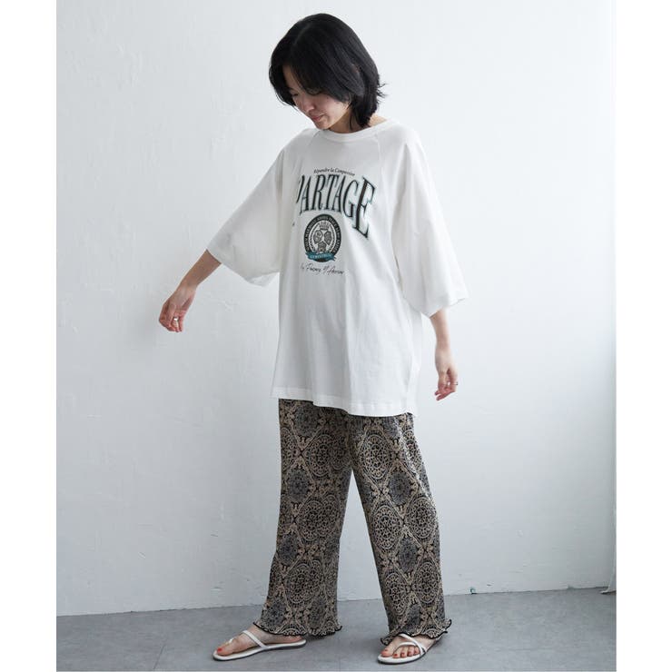 カレッジ配色ラグランT | VENCE share style【WOMEN】 | 詳細画像12 