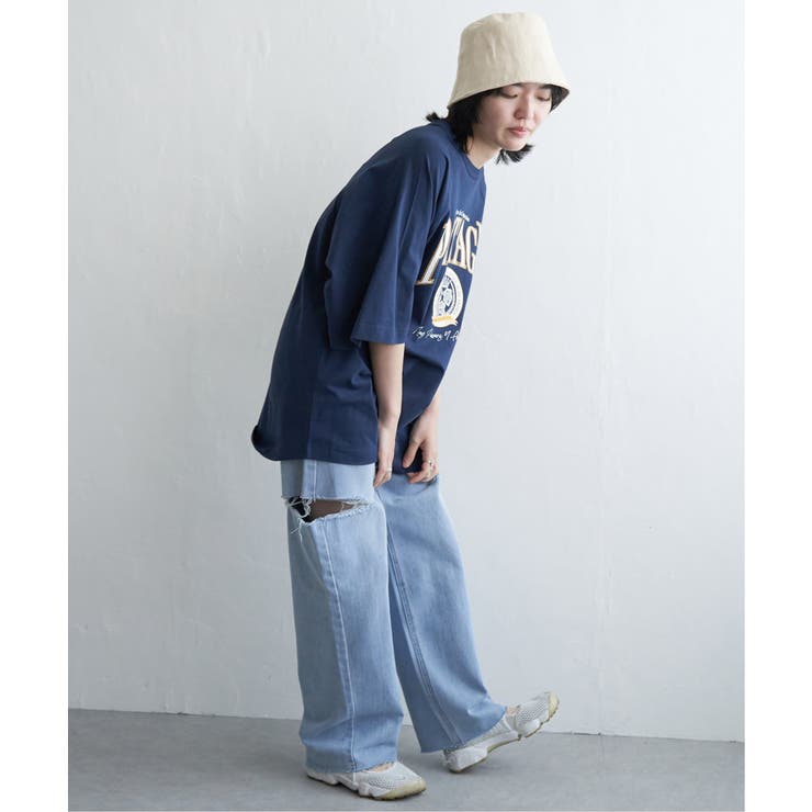 カレッジ配色ラグランT | VENCE share style【WOMEN】 | 詳細画像15 