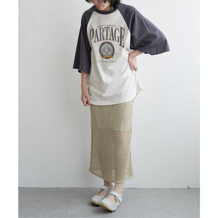 カレッジ配色ラグランT | VENCE share style【WOMEN】 | 詳細画像17 