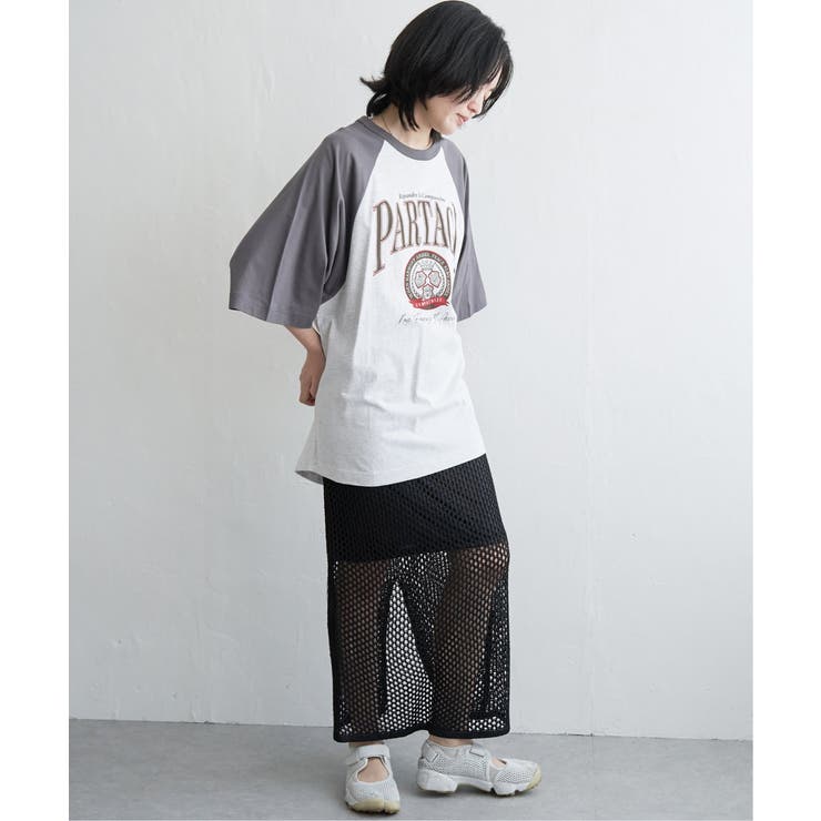 カレッジ配色ラグランT | VENCE share style【WOMEN】 | 詳細画像19 