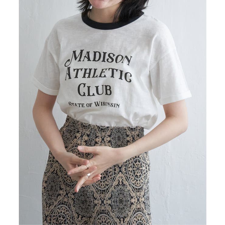 オフホワイト | MADISONリンガーT | VENCE share style【WOMEN】