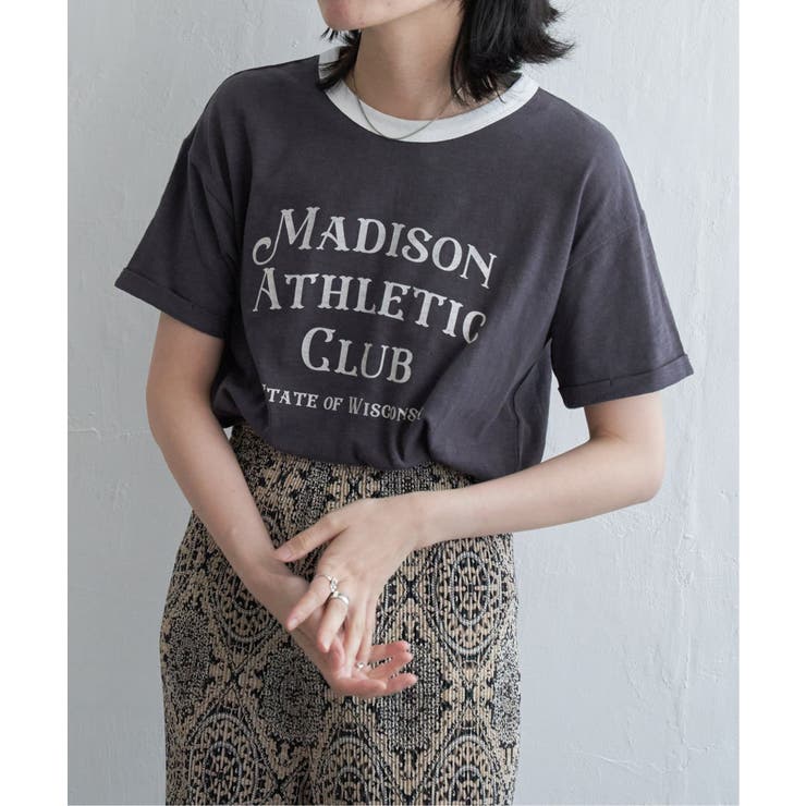 チャコール | MADISONリンガーT | VENCE share style【WOMEN】