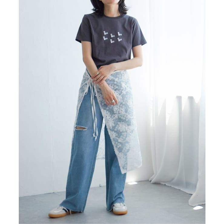 オーガンジーハートTシャツ | VENCE share style【WOMEN】 | 詳細画像11 