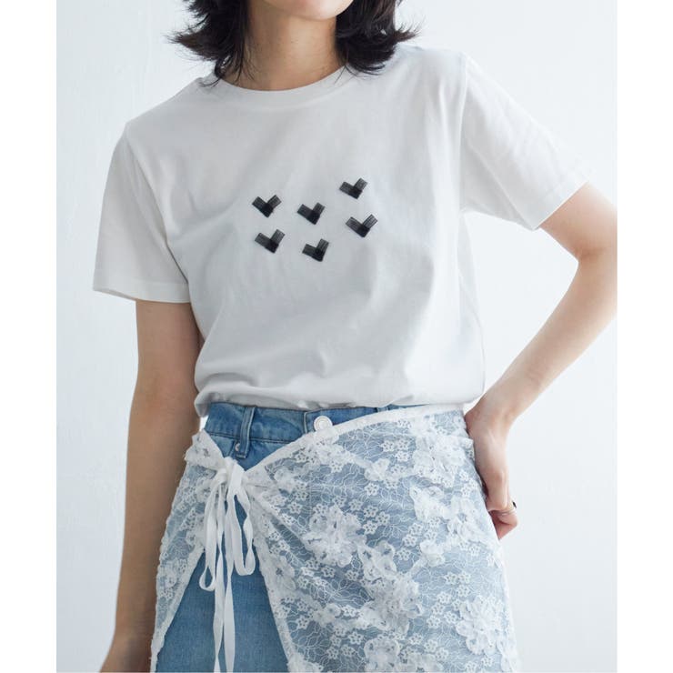 オーガンジーハートTシャツ | VENCE share style【WOMEN】 | 詳細画像13 