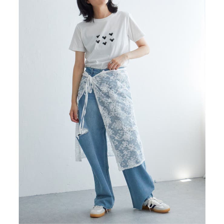 オーガンジーハートTシャツ | VENCE share style【WOMEN】 | 詳細画像15 