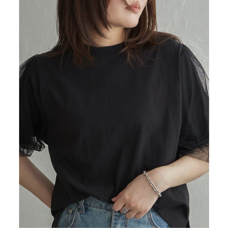 チュールスリーブTシャツ | VENCE share style【WOMEN】 | 詳細画像36 