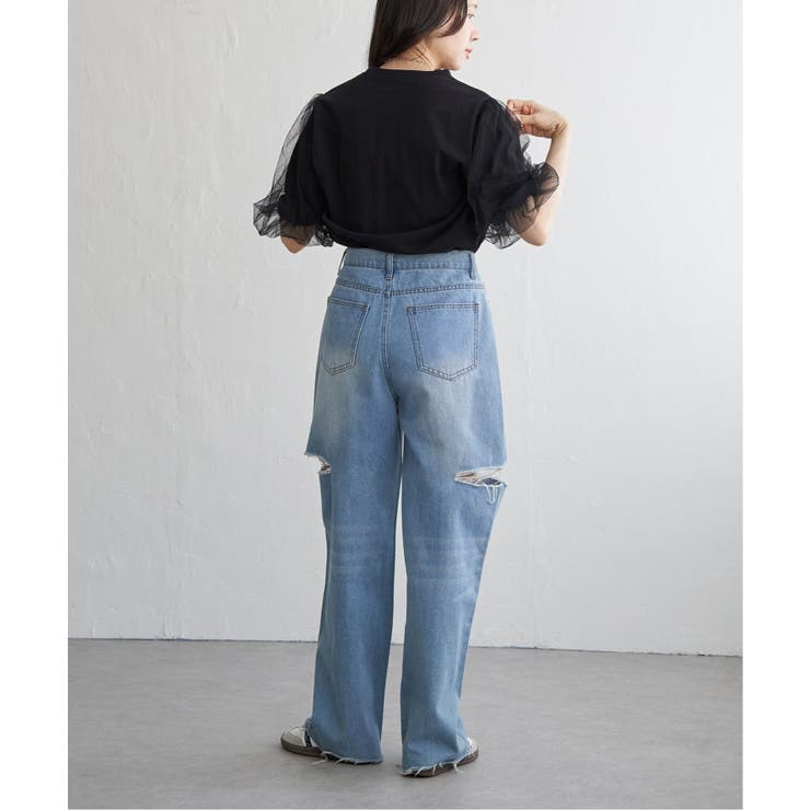 チュールスリーブTシャツ | VENCE share style【WOMEN】 | 詳細画像39 
