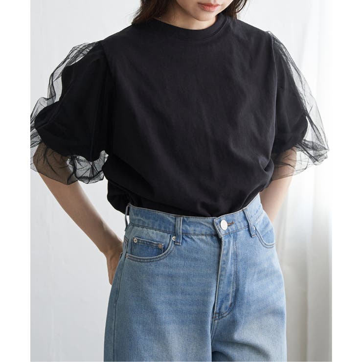 チュールスリーブTシャツ | VENCE share style【WOMEN】 | 詳細画像42 