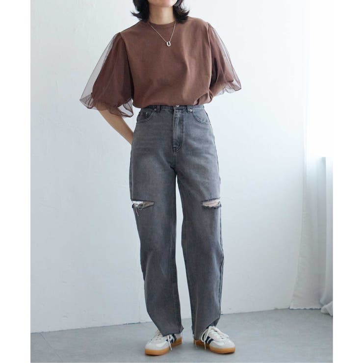 チュールスリーブTシャツ | VENCE share style【WOMEN】 | 詳細画像53 