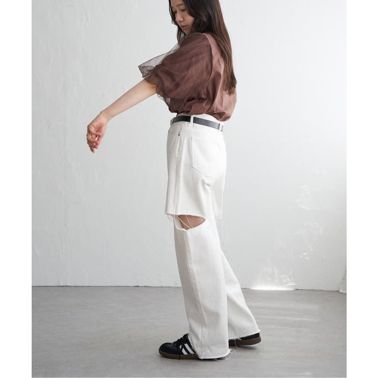 チュールスリーブTシャツ | VENCE share style【WOMEN】 | 詳細画像57 