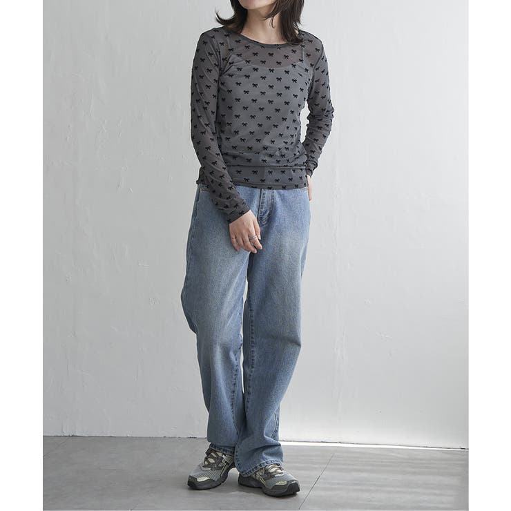 シアーリボンフロッキープルオーバー | VENCE share style【WOMEN】 | 詳細画像8 