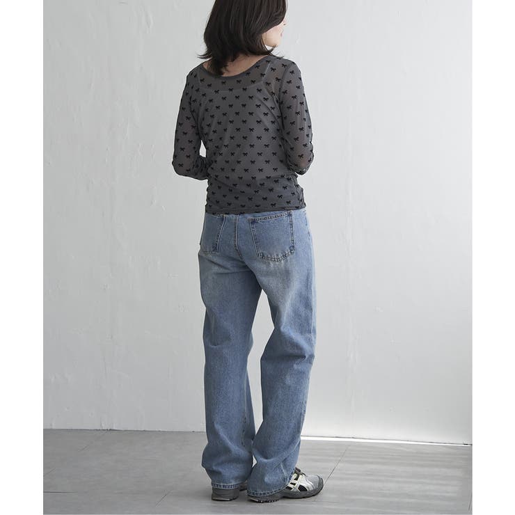 シアーリボンフロッキープルオーバー | VENCE share style【WOMEN】 | 詳細画像11 