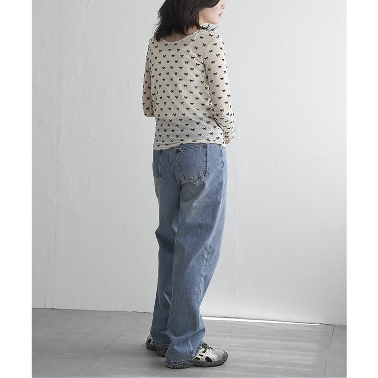 シアーリボンフロッキープルオーバー | VENCE share style【WOMEN】 | 詳細画像18 