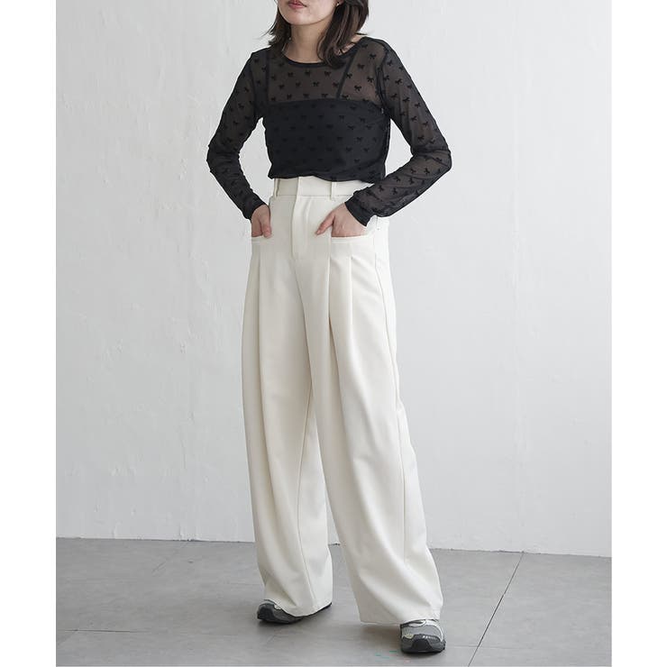 シアーリボンフロッキープルオーバー | VENCE share style【WOMEN】 | 詳細画像5 