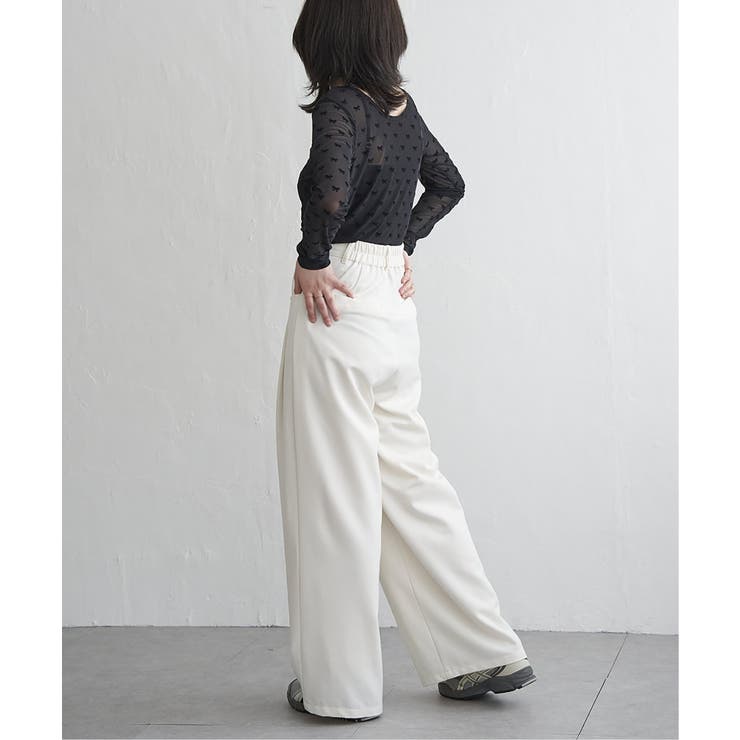 シアーリボンフロッキープルオーバー | VENCE share style【WOMEN】 | 詳細画像6 