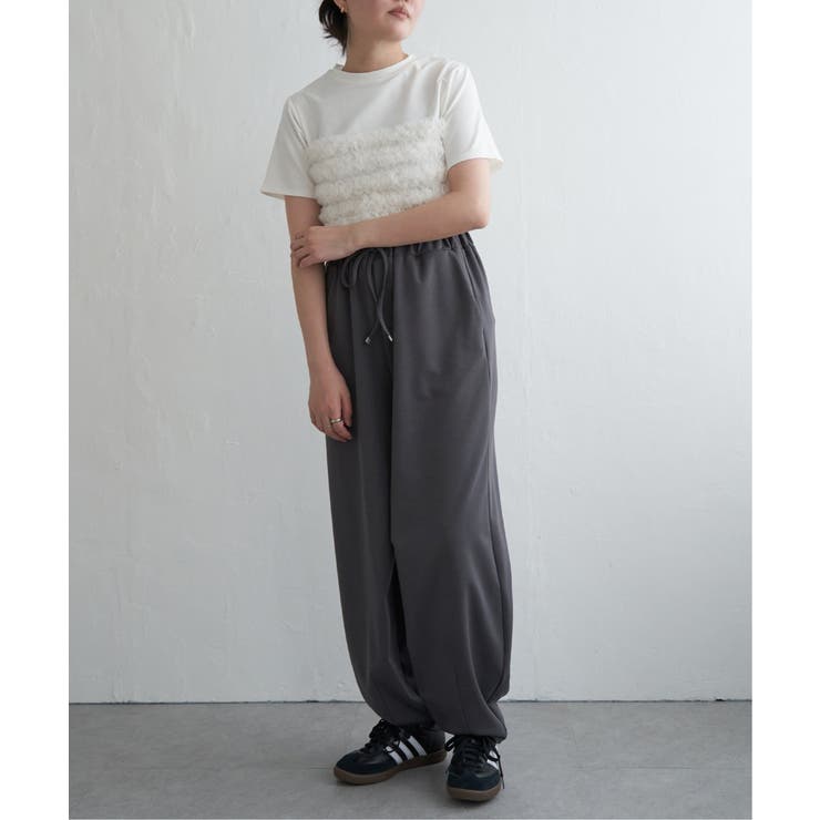 天竺チュールフリルビスチェ見えTシャツ | VENCE share style【WOMEN】 | 詳細画像11 