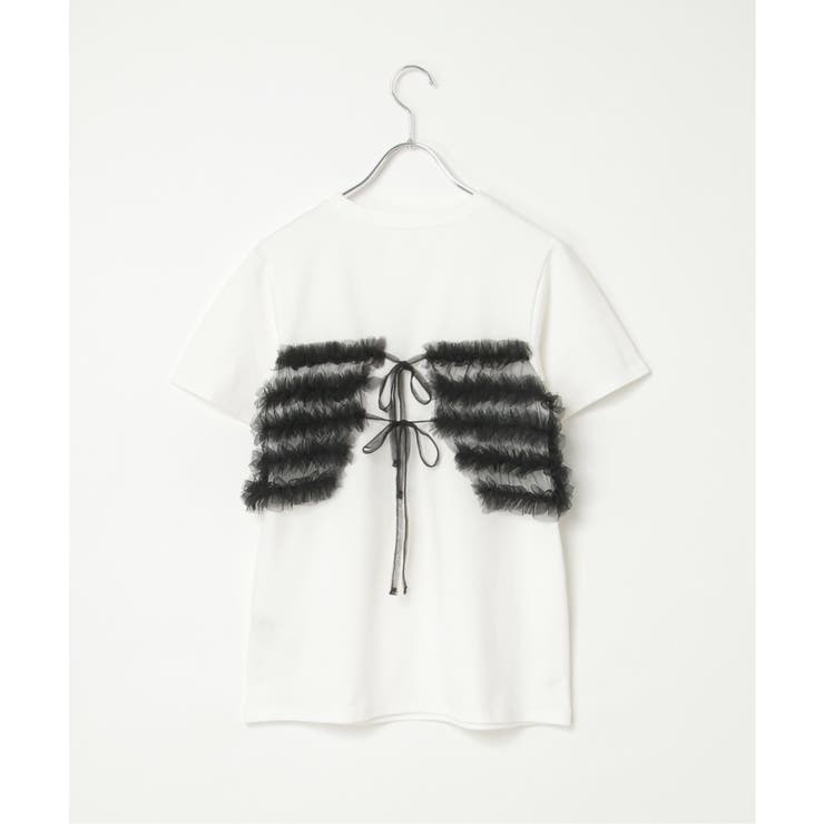 天竺チュールフリルビスチェ見えTシャツ | VENCE share style【WOMEN】 | 詳細画像23 