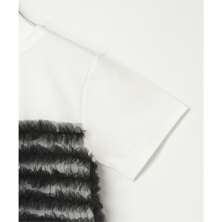 天竺チュールフリルビスチェ見えTシャツ | VENCE share style【WOMEN】 | 詳細画像24 