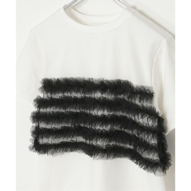 天竺チュールフリルビスチェ見えTシャツ | VENCE share style【WOMEN】 | 詳細画像27 