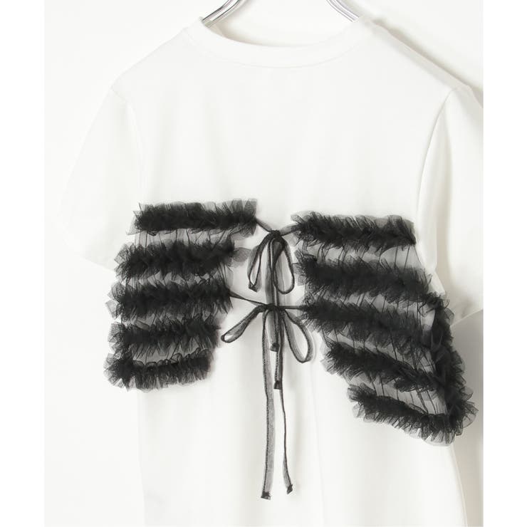 天竺チュールフリルビスチェ見えTシャツ | VENCE share style【WOMEN】 | 詳細画像28 