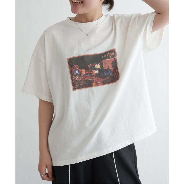 綿天竺フォトハリツケTシャツ | VENCE share style【WOMEN】 | 詳細画像11 