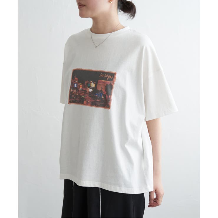 綿天竺フォトハリツケTシャツ | VENCE share style【WOMEN】 | 詳細画像12 