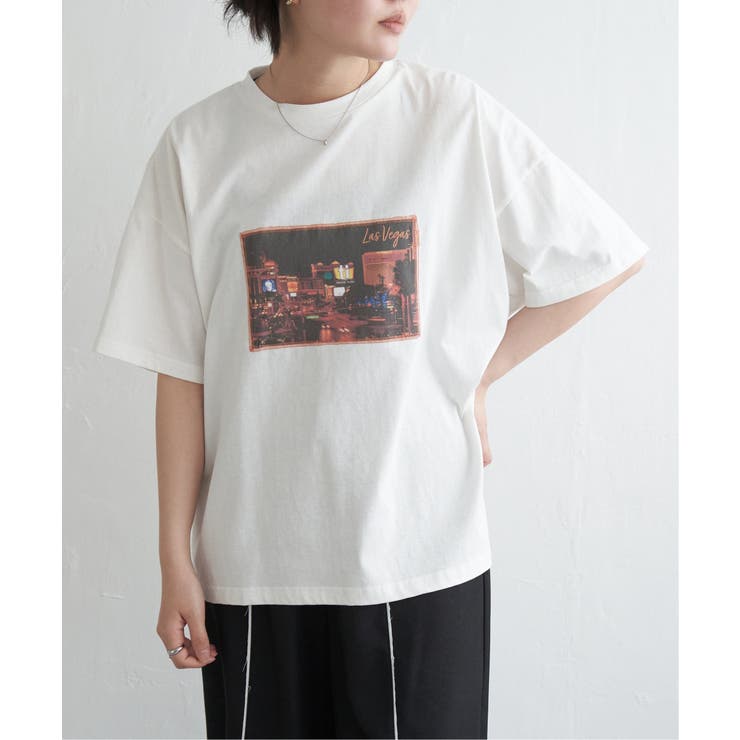 綿天竺フォトハリツケTシャツ | VENCE share style【WOMEN】 | 詳細画像13 