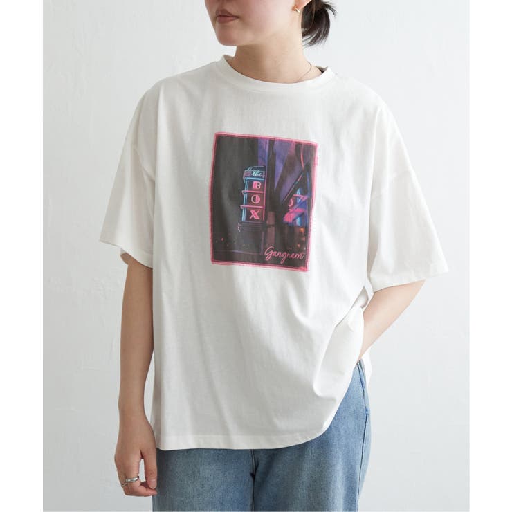 綿天竺フォトハリツケTシャツ | VENCE share style【WOMEN】 | 詳細画像16 