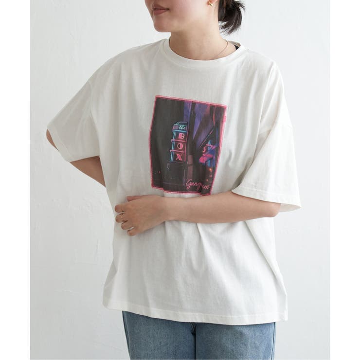 綿天竺フォトハリツケTシャツ | VENCE share style【WOMEN】 | 詳細画像17 