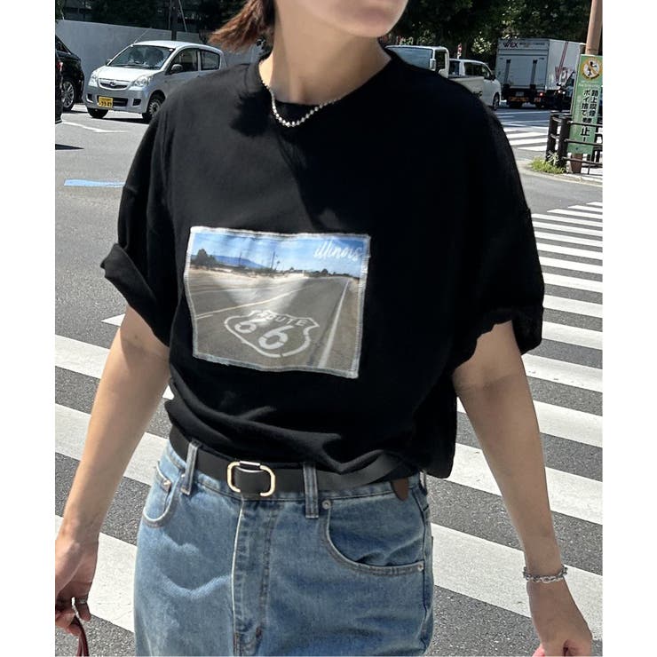 綿天竺フォトハリツケTシャツ | VENCE share style【WOMEN】 | 詳細画像2 