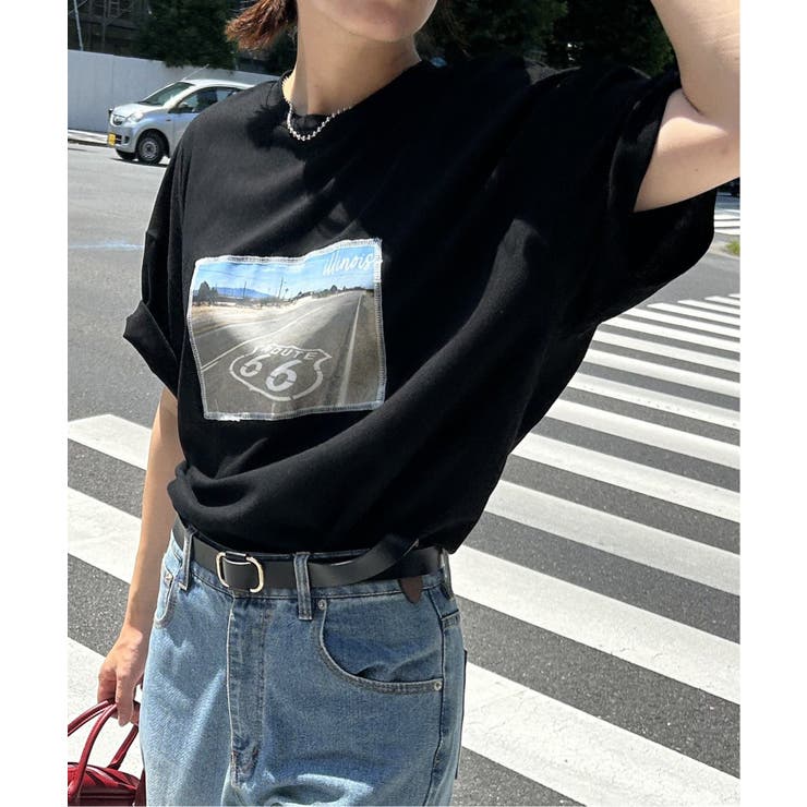 綿天竺フォトハリツケTシャツ | VENCE share style【WOMEN】 | 詳細画像3 