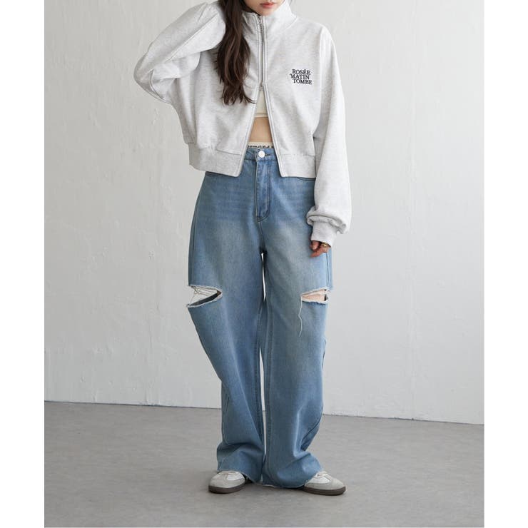 裏毛ショートブルゾン | VENCE share style【WOMEN】 | 詳細画像6 