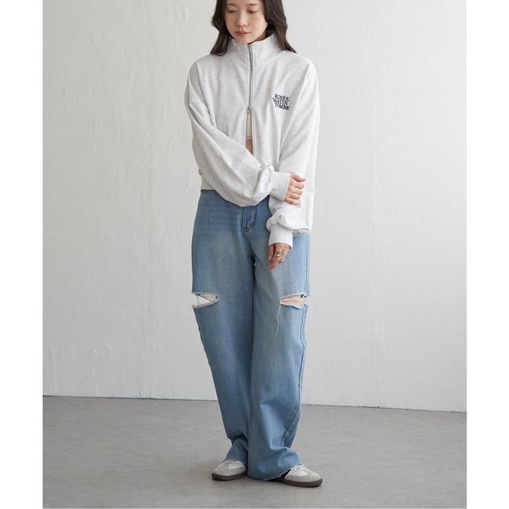 裏毛ショートブルゾン | VENCE share style【WOMEN】 | 詳細画像8 