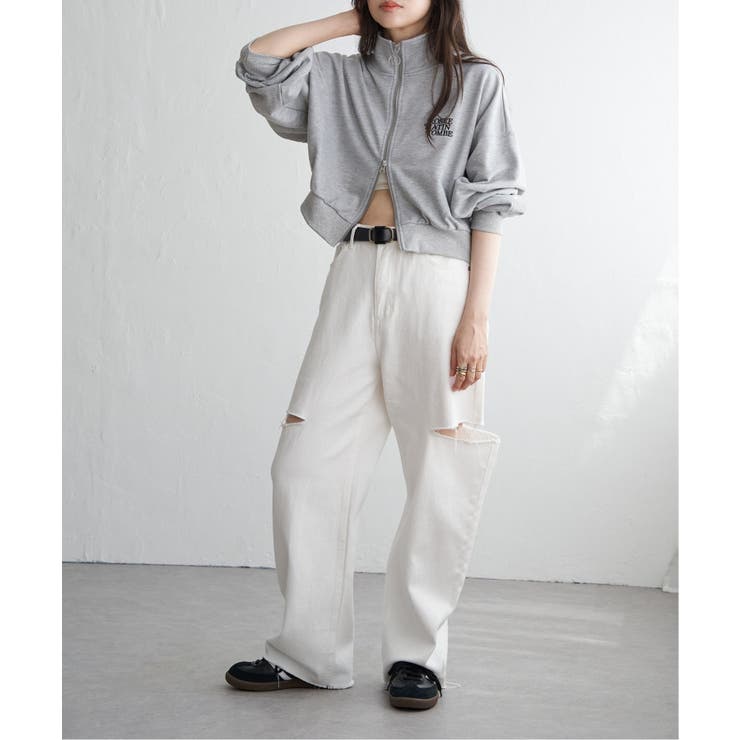 裏毛ショートブルゾン | VENCE share style【WOMEN】 | 詳細画像12 