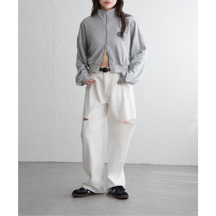 裏毛ショートブルゾン | VENCE share style【WOMEN】 | 詳細画像13 