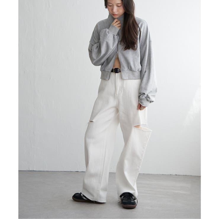 裏毛ショートブルゾン | VENCE share style【WOMEN】 | 詳細画像14 