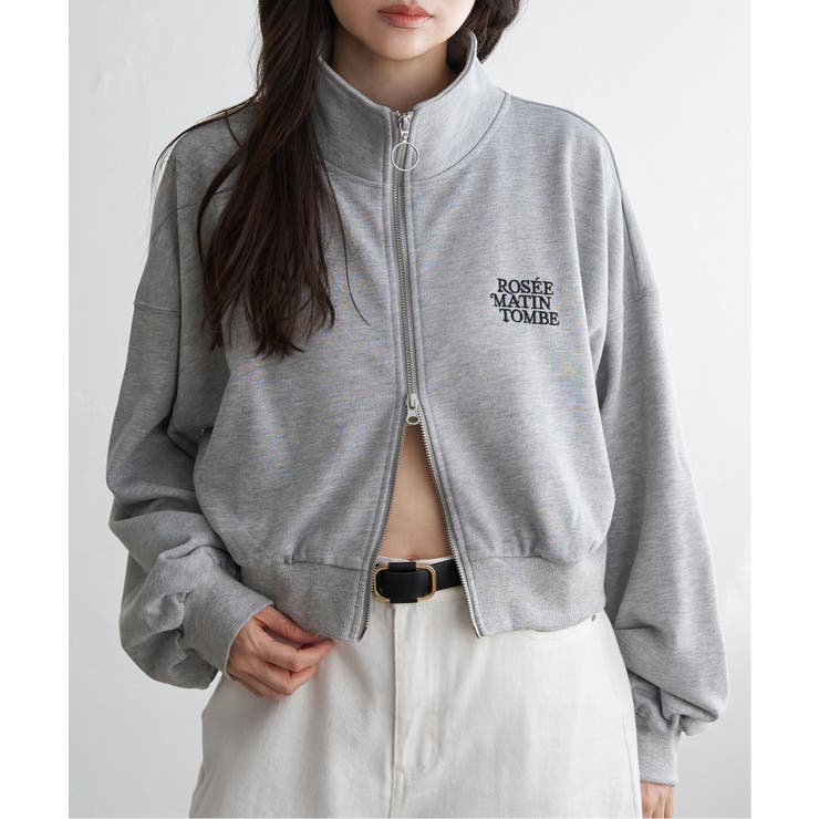 ライトグレー | 裏毛ショートブルゾン | VENCE share style【WOMEN】