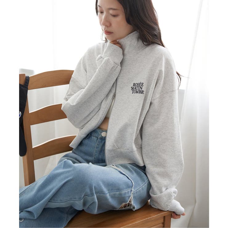 裏毛ショートブルゾン | VENCE share style【WOMEN】 | 詳細画像1 