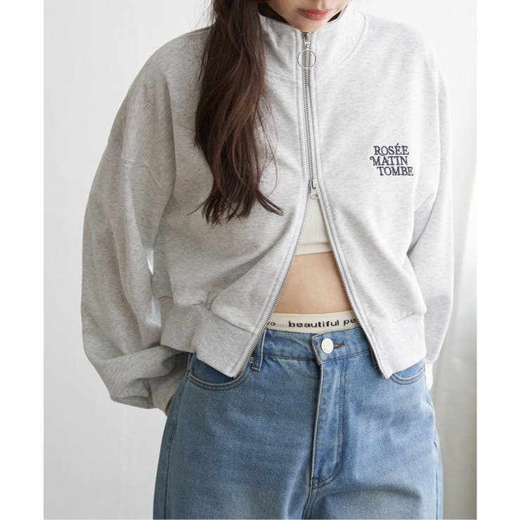 裏毛ショートブルゾン | VENCE share style【WOMEN】 | 詳細画像3 