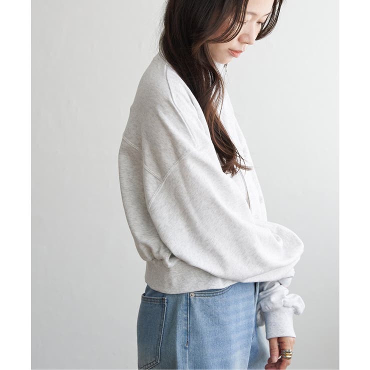 裏毛ショートブルゾン | VENCE share style【WOMEN】 | 詳細画像4 