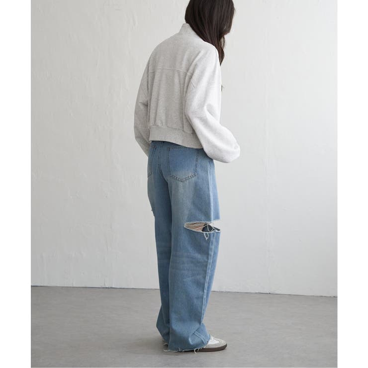 裏毛ショートブルゾン | VENCE share style【WOMEN】 | 詳細画像5 