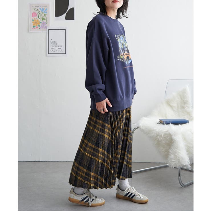 レトロカープリントスウェット | VENCE share style【WOMEN】 | 詳細画像14 