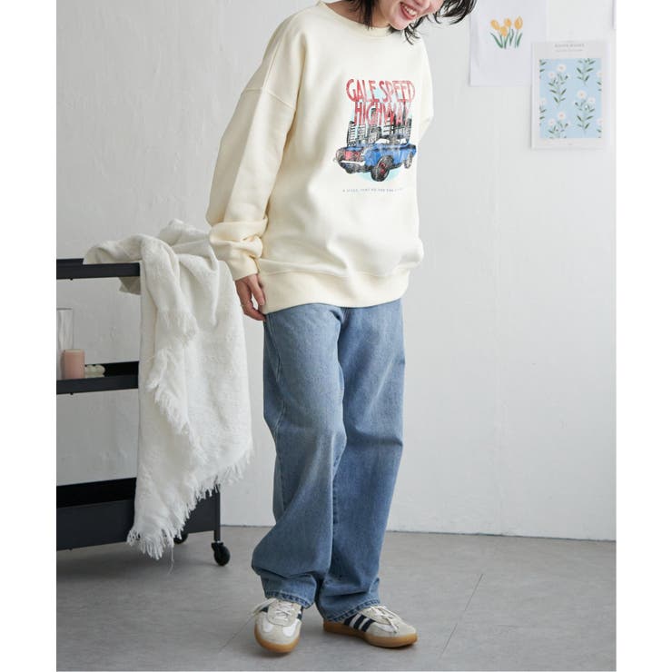 レトロカープリントスウェット | VENCE share style【WOMEN】 | 詳細画像28 