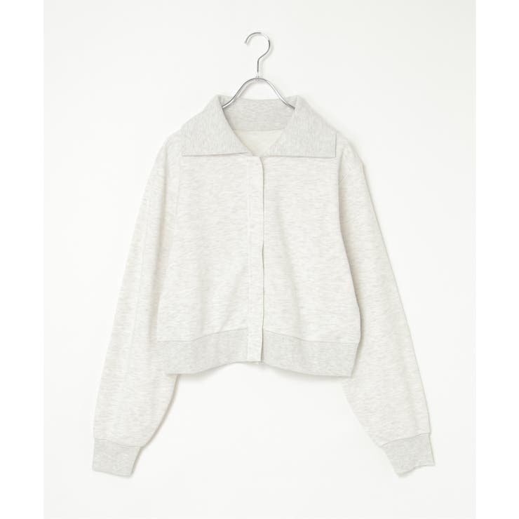 アイボリー | 襟付きジップカーディガン | VENCE share style【WOMEN】