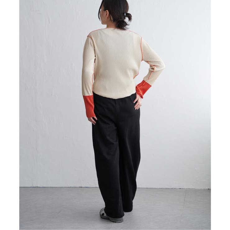 プリーツ加工配色袖トップス | VENCE share style【WOMEN】 | 詳細画像20 
